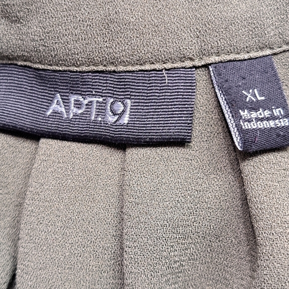 Apt 9 Olive Green Sleeveless Blouse    Size XL - Picture 4 of 8